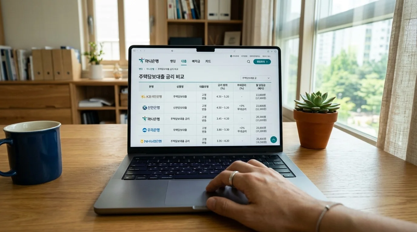 주택담보대출 금리 비교 사이트