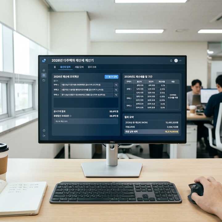 [2026 최신] 다주택자 종부세 계산기 2026 | 정확한 세액 계산 방법