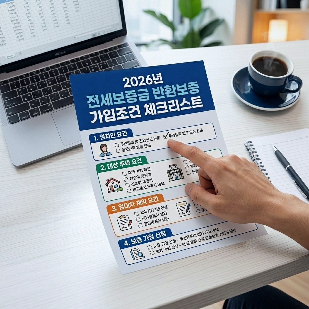 HUG 전세보증금 반환보증 가입조건 2026