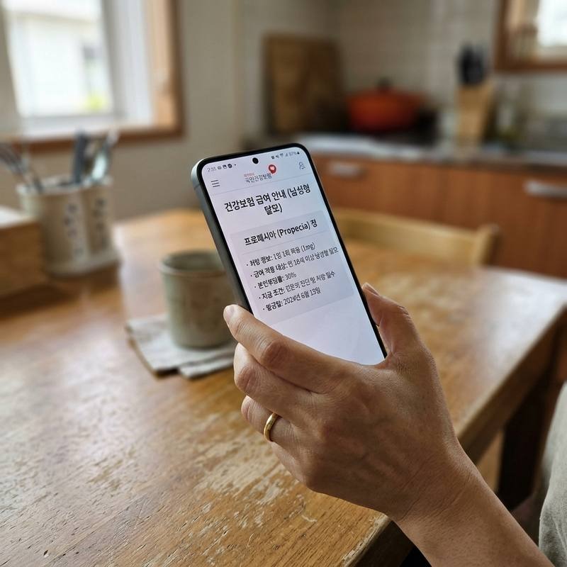 탈모약 프로페시아 건강보험 급여 대상
