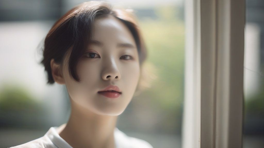 한국 아이가 용돈을 세는 모습